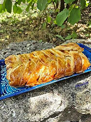 Tresse feuilletée aux abricots 