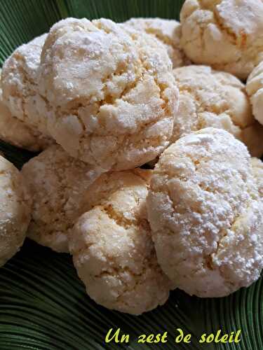 Biscuits craquelés au citron