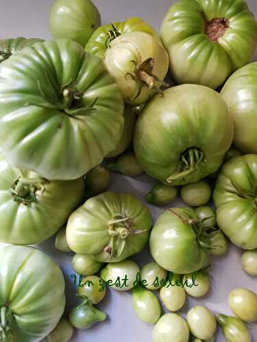 Confiture de tomates vertes