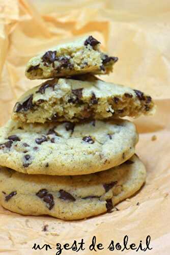 Cookies ultra moelleux avec des pépites de chocolat