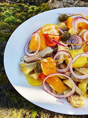 Salade de maquereau fumé au poivre