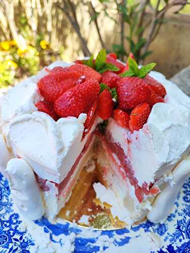 Vacherin fraises vanille