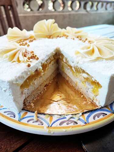 Entremet coco mangue et ananas