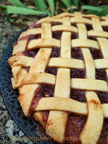 Tarte à la confiture de fraises