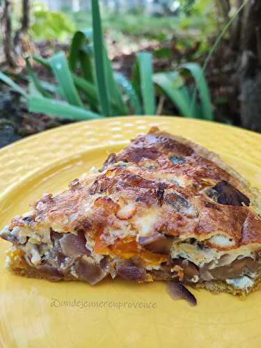 Tarte au potimarron et marron