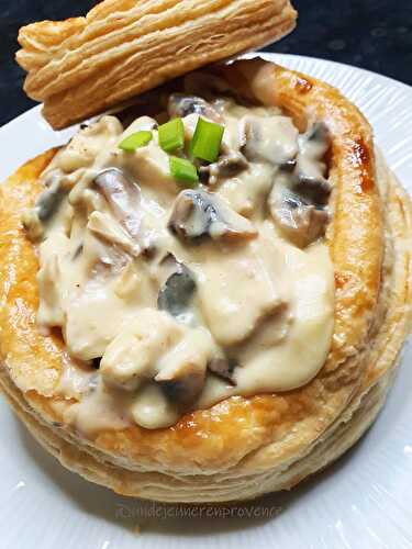 Vol au vent de poulet champignons