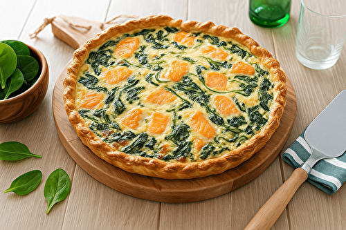 Tarte saumon épinards : une recette rapide et savoureuse pour vos repas
