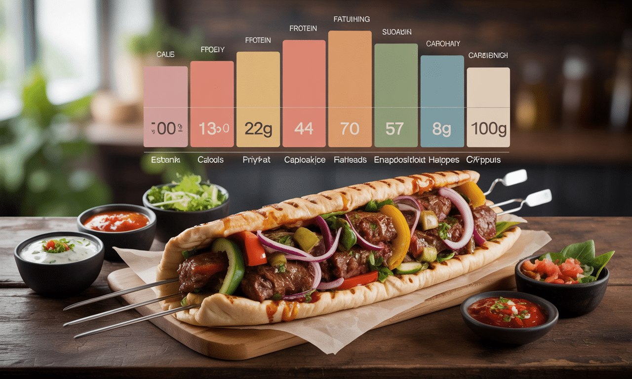 Combien de kcal dans un kebab : valeurs nutritionnelles et conseils santé