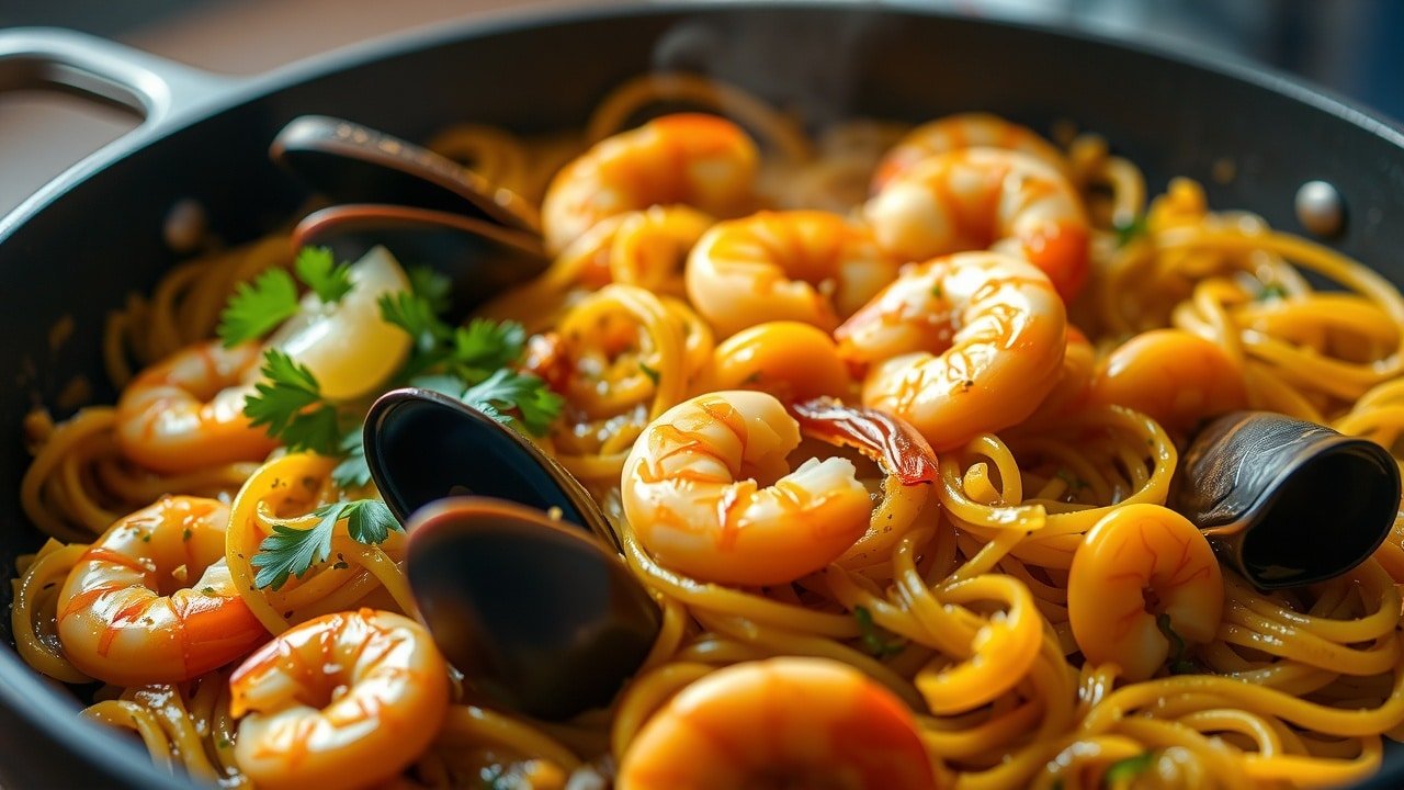 Fideuà : la paëlla revisitée façon vermicelles pour un dîner chic et original