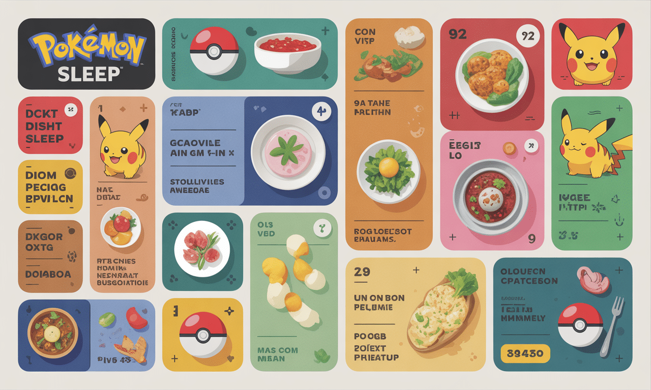 Pokémon Sleep : découvrez tous les plats et recettes exclusives du jeu