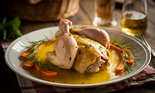 Poulet au vin jaune : secrets et astuces pour une recette traditionnelle réussie