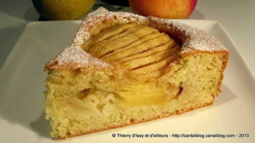 Gâteau léger aux pommes et aux poires.