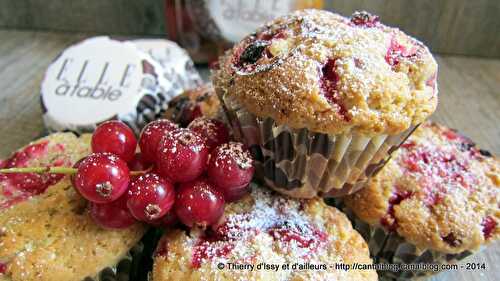 Muffins aux groseilles et zeste de citron