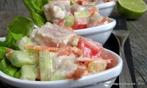 Salade Tahitienne ou poisson cru au lait de coco !