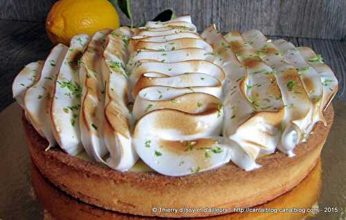 Tarte au citron bio de l'Ardèche et meringue italienne