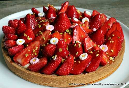 Tarte aux fraises en toute simplicité - UN GRAIN DE CUISINE