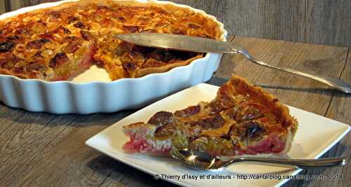 Tarte aux Reine-claude parceque c'est la saison et parceque c'est bon !