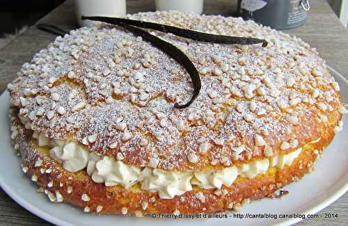 Tarte Tropézienne, fleur d'oranger et vanille de Tahiti