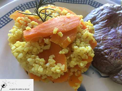 Boulghour aux carottes et au basilic