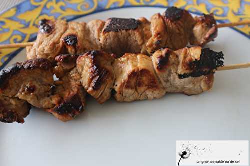 Brochettes de poulet au paprika