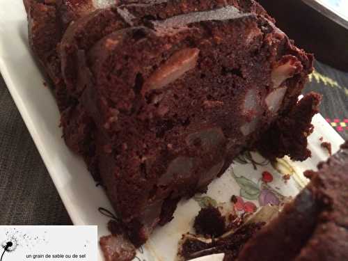 Cake chocolat-poires