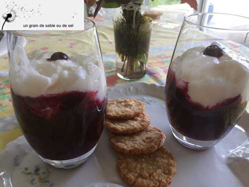 Cappucino de fruits rouges