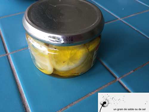 Citron confit à l’huile