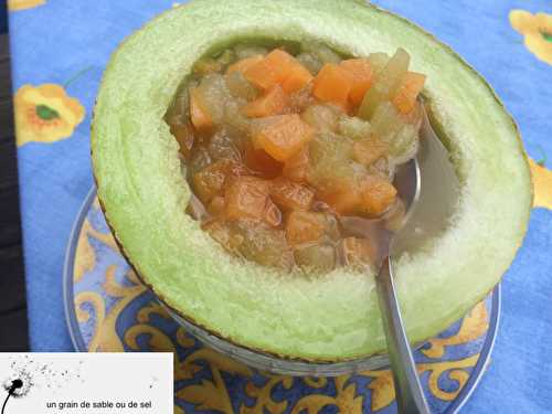 Compotée de melon au muscat