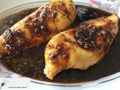 Filets de poulet caramélisés à l’orange