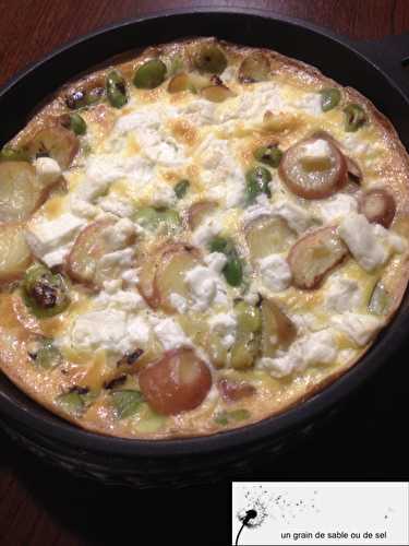 Frittata aux fèves