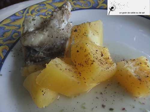LOTTE VAPEUR, SAUCE MARINIERE