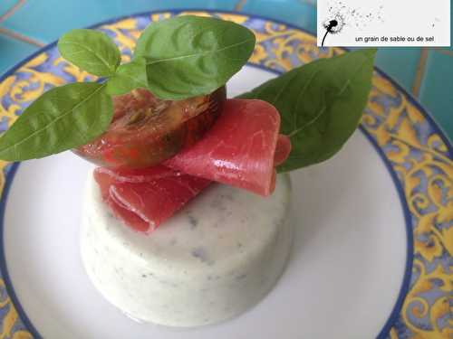 Panacotta au basilic