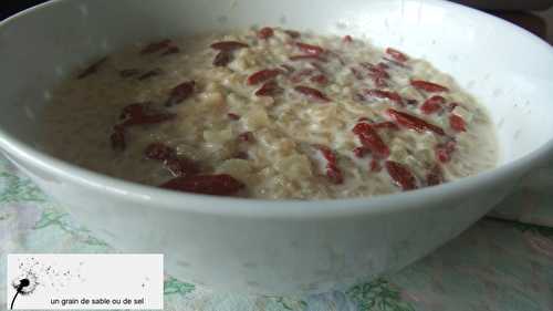 Riz au lait aux baies de goji