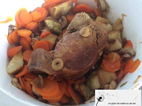 ROTI DE VEAU AUX ARTICHAUTS