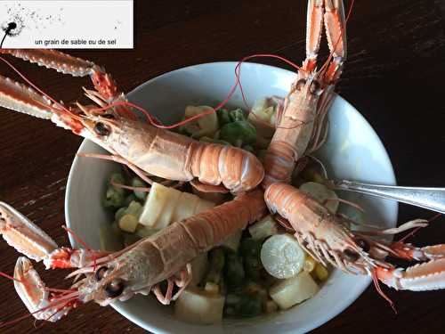 Salade de langoustines en sucré-salé