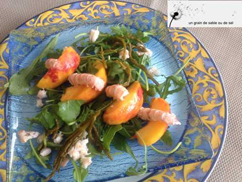 Salade de roquette aux langoustines