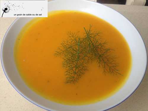 Velouté de potimarron au fenouil