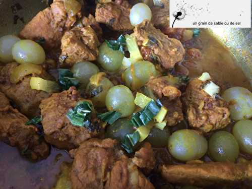 Tajine de veau aux raisins