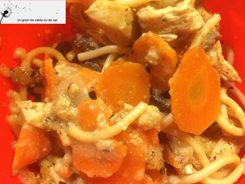 One pasta aux carottes & champignons