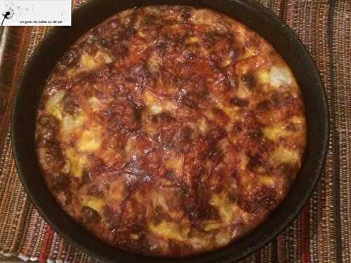 Quiche sans pâte endives-saumon