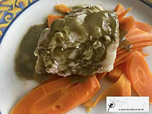 Filet de poisson du lit de carottes