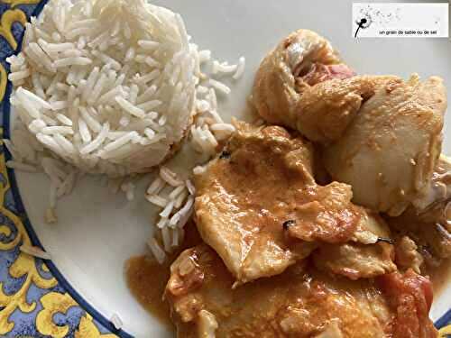 Poisson blanc à la crème de coco