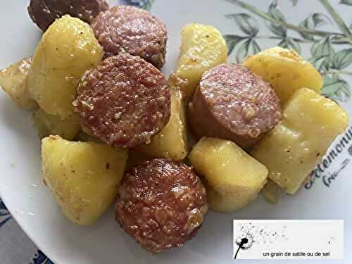 Pommes de terre aux saucisses Montbéliard