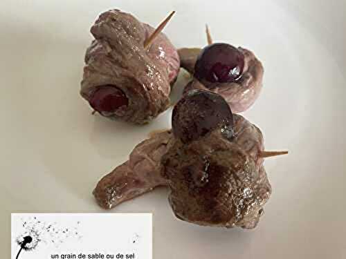 Aiguillettes de canard aux cerises