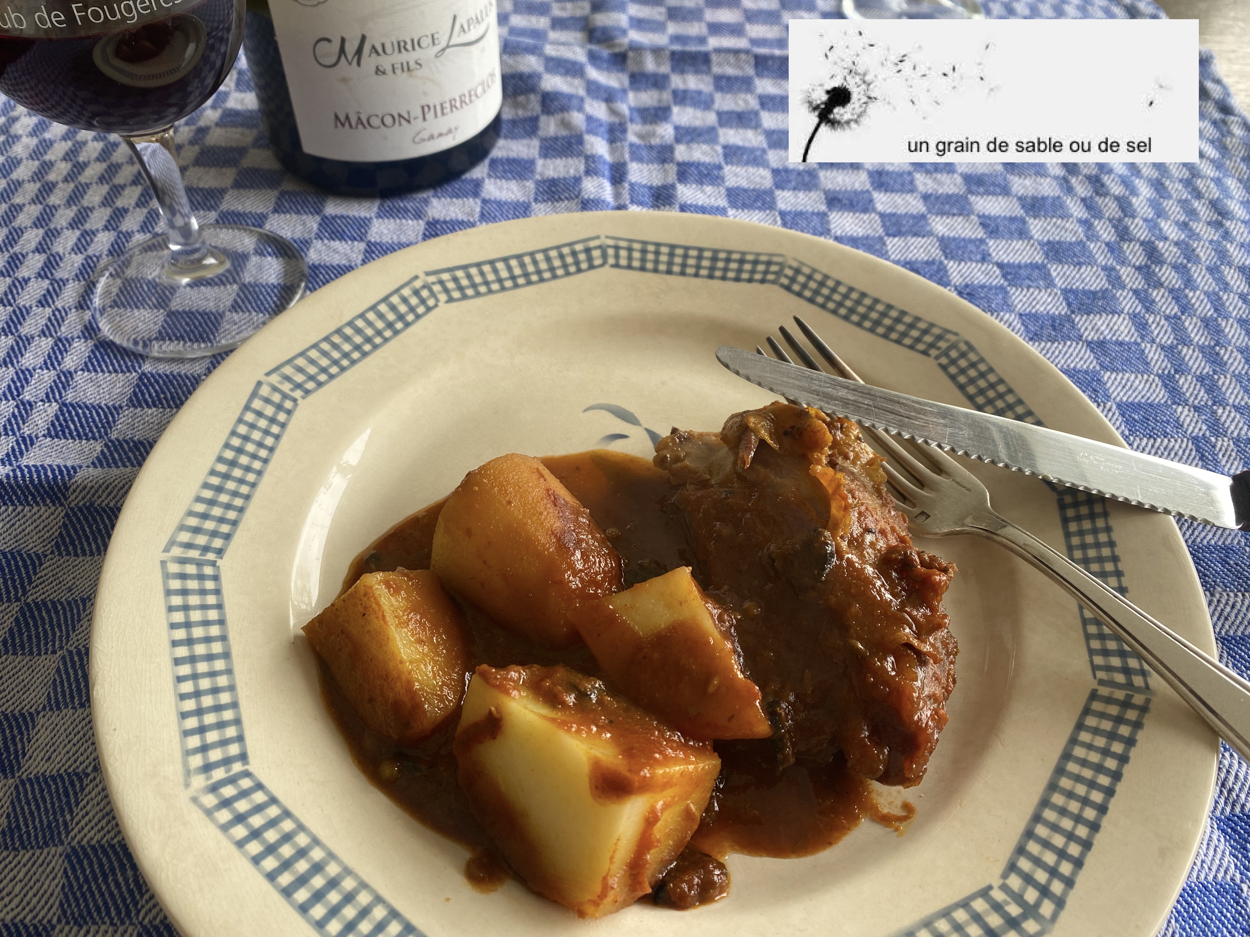 Agneau au cumin & pommes de terre