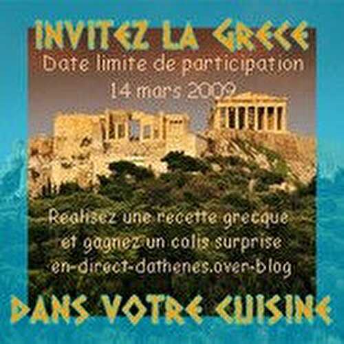 J'ai invité la Grèce à faire un p'tit tour dans ma cuisine