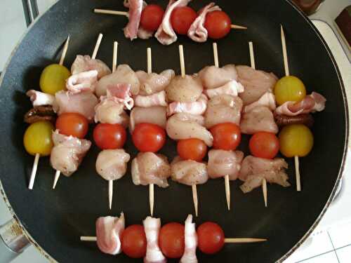 Mini brochettes dans ma p'tite cuisine