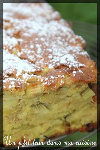 P'tit cake banane/rhubarbe