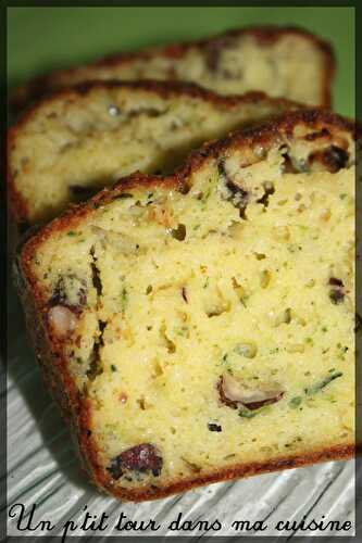 P'tit cake courgette, comté et noisettes