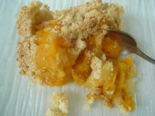 P'tit crumble d'automne butternut/coing/pommes